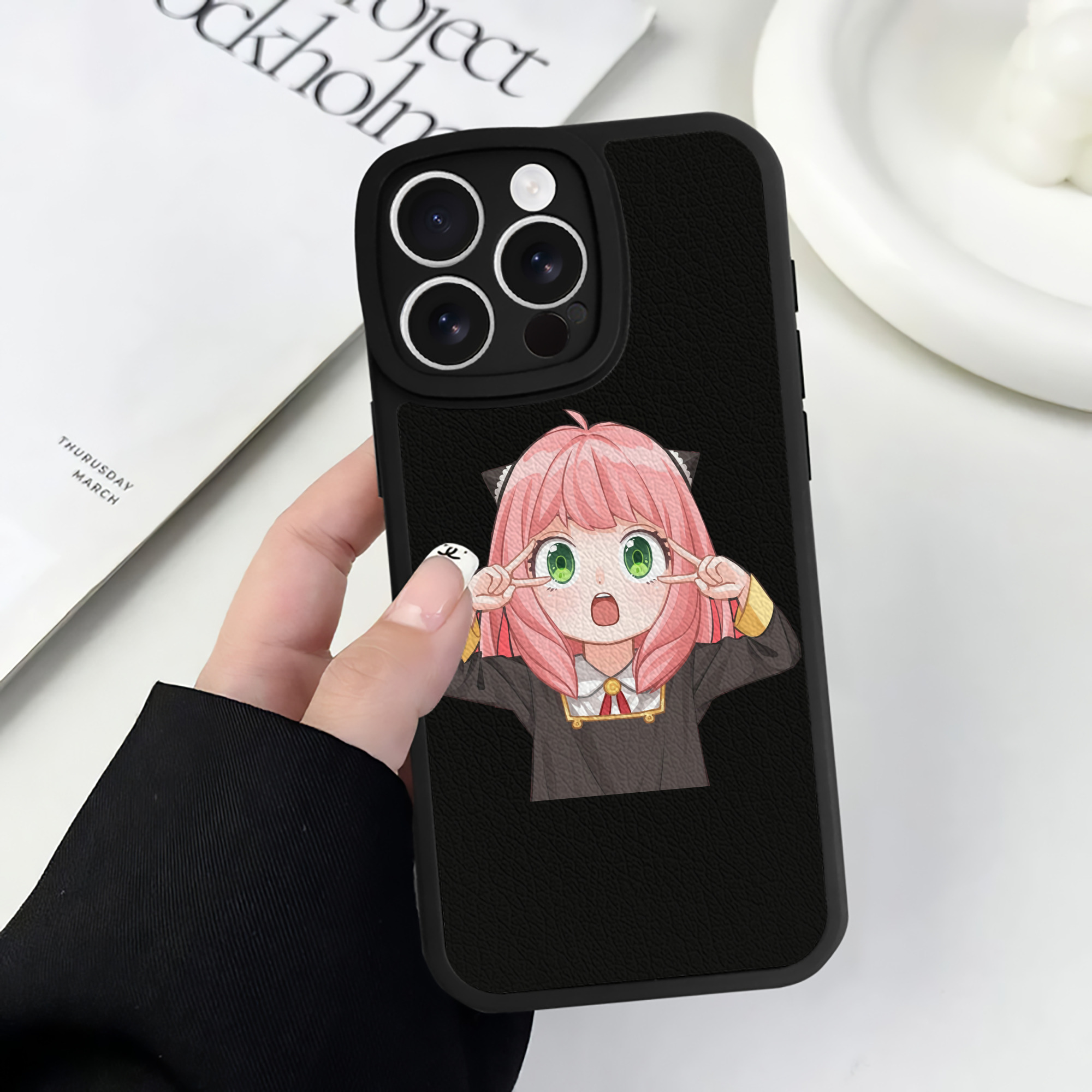 （画像用） SPY×FAMILY间谍家家酒 【iPhone 16シリーズ対応】シリコンスマホケース（レザー調） 材質：シリコン